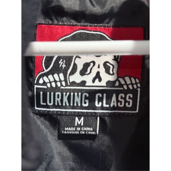 Rare Lurking Class Free Your Mind Skeleton Head Hoodie Jacket Men’s Medium - Picture 2 of 13
